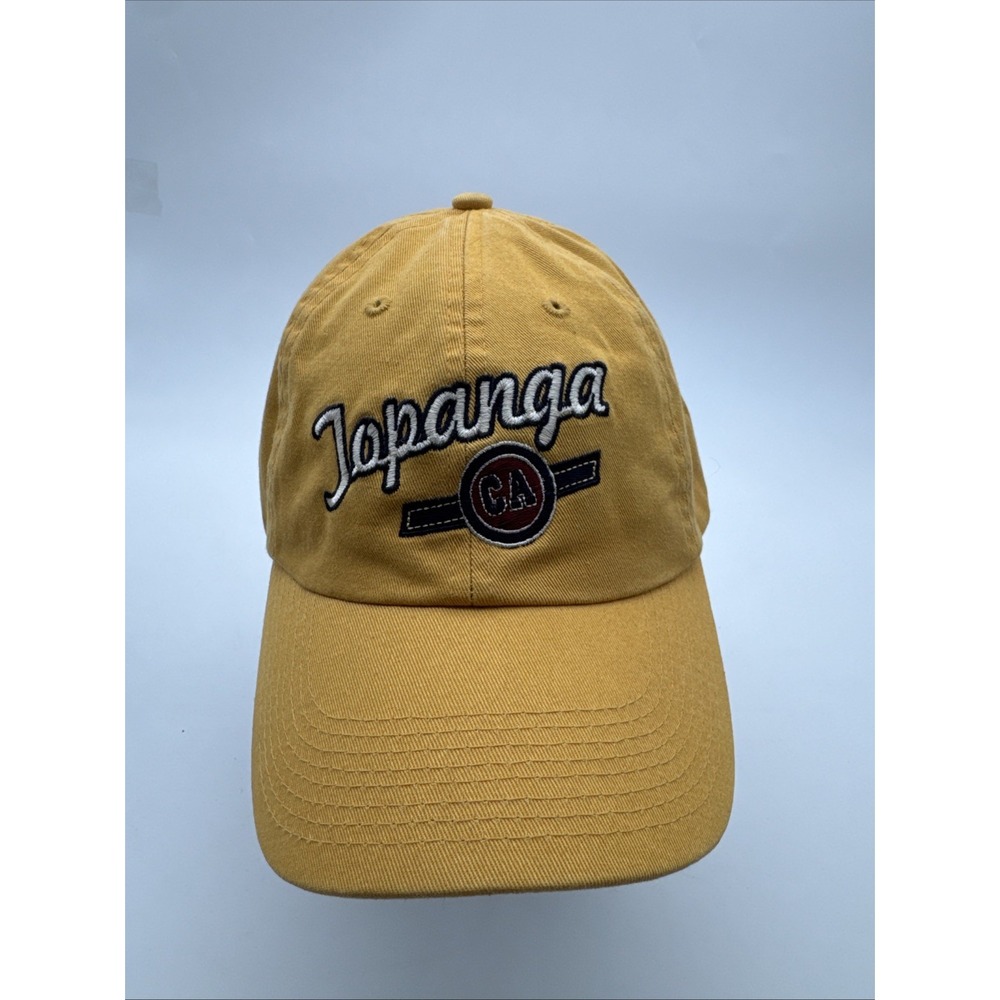 Blue 84 Topanga California Hat Cap Dark Yellow Mustard 100% Cotton Golf Adjust
